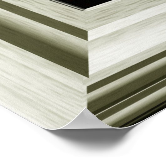 Poster de Faux Window Coucher de soleil tropical (Coin)