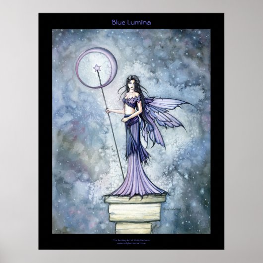 Poster de fée gothique céleste Periwinkle (Devant)
