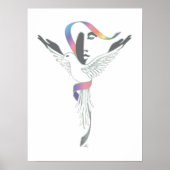 Poster De Femme, Colombe Blanche (Devant)