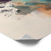 Poster de femme colorée moderne Abstraite (Coin)