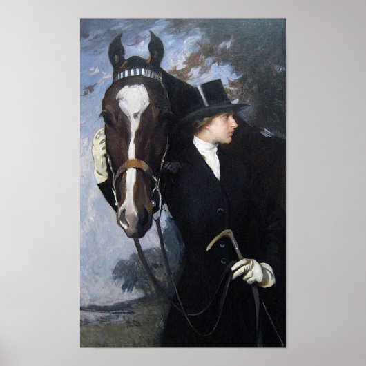 Poster de femme et de cheval (Devant)
