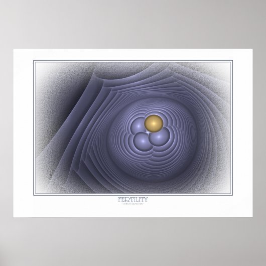 Poster De Fertilité Sur Blanc (Devant)