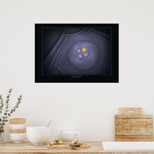 Poster De Fertilité Sur Noir (Cuisine)