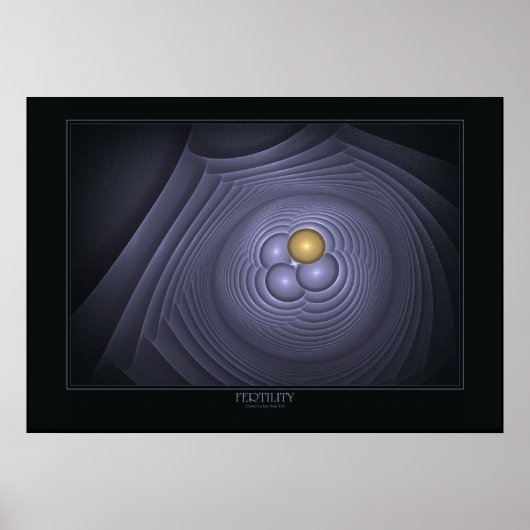 Poster De Fertilité Sur Noir (Devant)