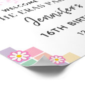 Poster de fête d'anniversaire de Disco super Eras (Coin)