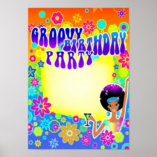 Poster de fête d'anniversaire super (Devant)
