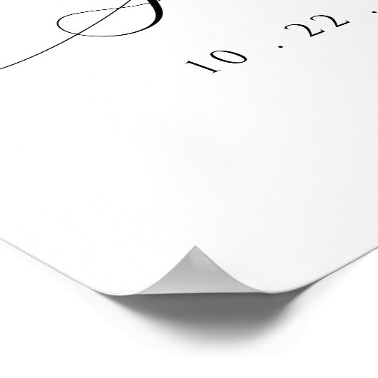 Poster de Fête des mariées de Bow rose (Coin)