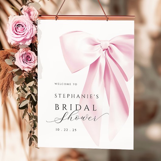 Poster de Fête des mariées de Bow rose