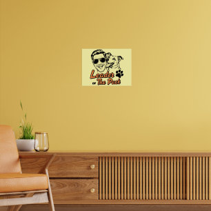 Poster de Fête des pères de chien papa - Leader du