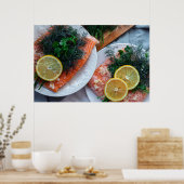 Poster de fête saumon (Cuisine)