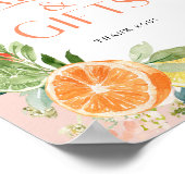 Poster de Fêtes des mariées et de cadeaux d'agrume (Coin)