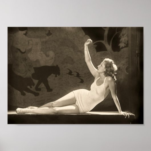 Poster de fille Art Déco Zeigfeld (Devant)