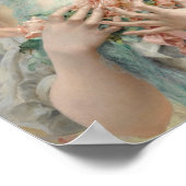 Poster de fille avec rose (Coin)