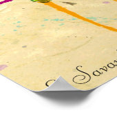 Poster de fille hoola hoola hoop (Coin)