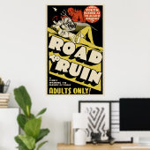 Poster de film vintage - "Road To Ruin" (Bureau à domicile)
