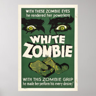 poster de film Vintage White Zombie 1932