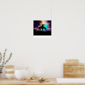 Poster de fin de piste avec aurores boréales (Cuisine)