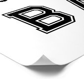 Poster de fin d'études de soir de softball (Coin)