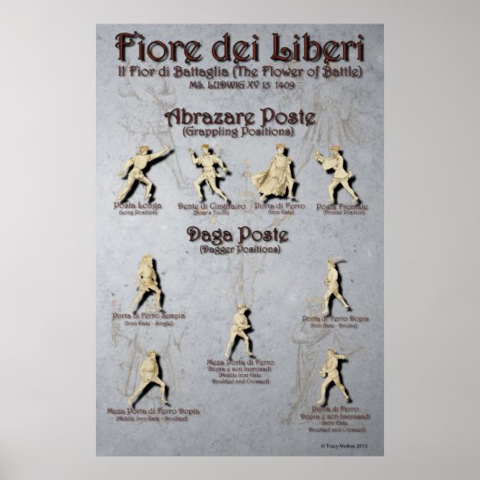 Poster de Fiore Abrazare et Daga Poste (Devant)