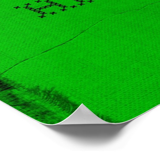 Poster de fitness vert - Croyez ! (Coin)