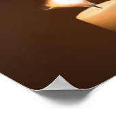 Poster de flamme de chandelle de cochon volant (Coin)