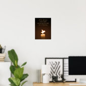 Poster de flamme de chandelle de cochon volant (Bureau à domicile)
