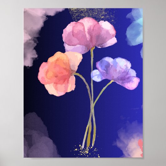 poster de fleurs (Devant)
