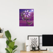 Poster de fleurs dans le désert (Bureau à domicile)