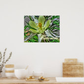 Poster de fleurs de colonne blanche (Cuisine)
