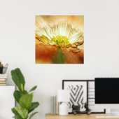 Poster de fleurs de coquelicot jaune (Bureau à domicile)
