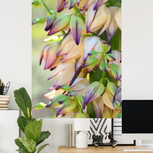 poster de fleurs de yucca (Bureau à domicile)