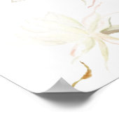 poster de fleurs d'épiphyllum blanc (Coin)