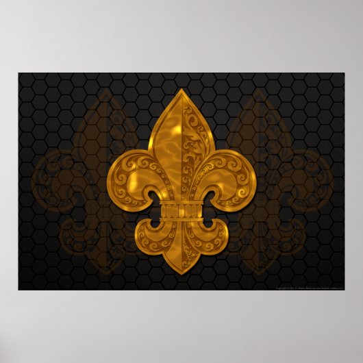 Poster de fleurs d'or #1 (Devant)
