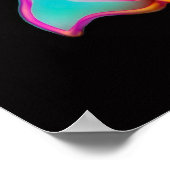 Poster de fleurs d'orchidées colorées Imaginaire (Coin)