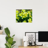Poster de fleurs en iris jaune (Bureau à domicile)