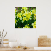 Poster de fleurs en iris jaune (Cuisine)