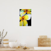 Poster de fleurs Frangipani de Sacha Grossel Art (Cuisine)