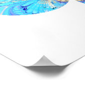 Poster de fleurs Peacock Kaleidoscope (Coin)