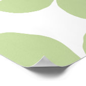 Poster de fleurs vertes (Coin)