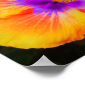 Poster de fleurs violet Centre Fire (Coin)