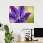 Poster de fleurs violettes (Bureau à domicile)