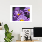 Poster de fleurs violettes (Bureau à domicile)