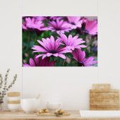 Poster de fleurs violettes vives (Cuisine)