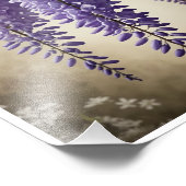 Poster de fleurs Wisteria Mur Art Décor (Coin)