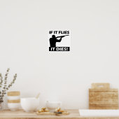 Poster de Flies Mort Funny (Cuisine)
