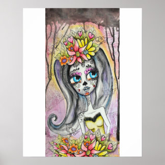 Poster de Flor, Dia de los Muertos