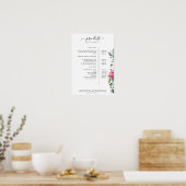 Poster de Floral Price List (Cuisine)