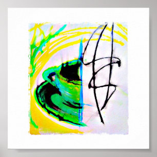 Poster de flou de café du matin