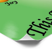 Poster de foi Fruit de l'Esprit Écriture (Coin)