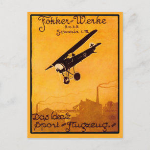 Poster de Fokker Worke sur Carte pour notes